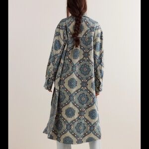 We The Free Brick Lane Jacquard Maxi Shirt Jacket